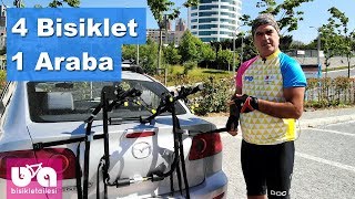 Dört Bisiklet Arabayla Nasıl Taşınır  Thule WingBar Edge 959  ProRide 598  Buzzrack Mozzquito 3 [upl. by Fablan]