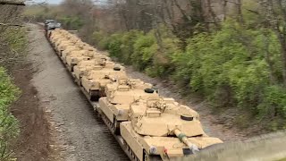 Military Train Goes Under Abandoned Bridge amp Train Diverges In Front Of Me 5 Norfolk Southern Train [upl. by Aynotel]