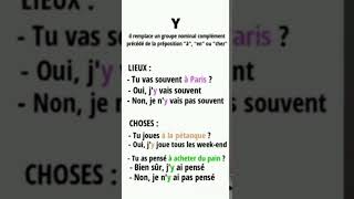 Pronom quotYquot français facile 🇫🇷 [upl. by Nnylahs]