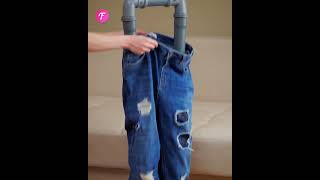 Unique Floor Lamp Made from Jeans shorts [upl. by Nodnas]