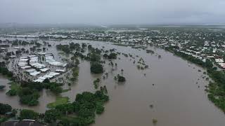 Flooding of the Ross River from Murray Sporting Complex to Idalia 4022019 [upl. by Lamond247]