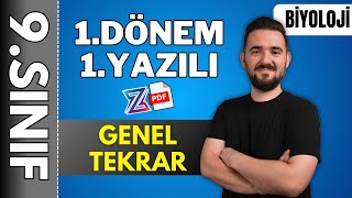 9sınıf biyoloji 1dönem 1yazılı hazırlık 📌GENEL TEKRAR ÖZET KONU ANLATIMI 2024 2025 📂PDF [upl. by Nodanrb726]