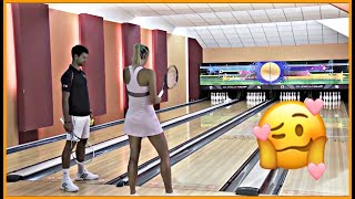 Sharapova VS Djokovic Tennis amp Bowling Battle [upl. by Kendry]