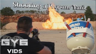 Shooting a Large Propane Tank in SLOW MOTION [upl. by Amargo]