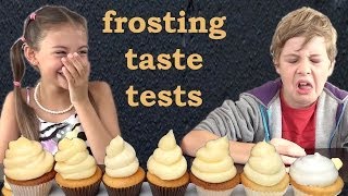 Frosting Recipes Taste and Heat tested HOW TO COOK THAT Ann Reardon Kids React [upl. by Tenrag]