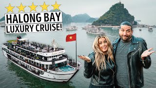 5Star Luxury Cruise in Halong Bay Vietnam  FULL EXPERIENCE 3 Days 2 Nights [upl. by Pepin]