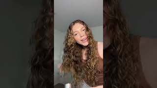 Trying Greta Wilson’s hair routine on my wavycurly hair hairroutine curlyhair wavyhair [upl. by Paule589]