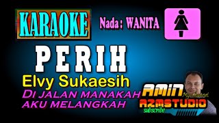 PERIH Elvy Sukaesih KARAOKE Nada WANITA [upl. by Cleodell]