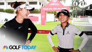 Nelly Korda amp Lydia Ko braced for wild weather at St Andrews  Golf Today  Golf Channel [upl. by Neeluj]