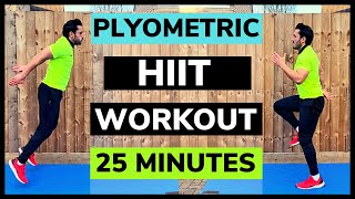 Plyometric Workout At Home  Fat Burning Plyo HIIT Workout [upl. by Denys]