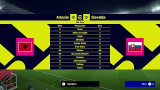 WORLD CUP QUALIFIERS 2024 EUROPE I Albania v Slovakia I ROAD TO TURKEY [upl. by Jegar546]