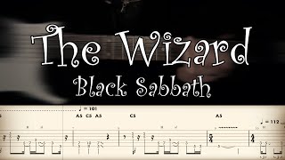 The Wizard  Black Sabbath  Full TAB  Guitar Cover  Lesson  Tutorial [upl. by Mello]