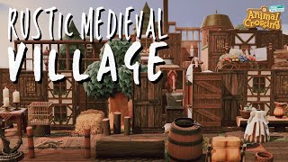 RUSTIC MEDIEVAL FANTASY VILLAGE  Island Tour  Animal Crossing New Horizons [upl. by Cronin]