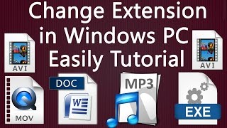 How to Change File Extension In Windows PC [upl. by Selrahc]