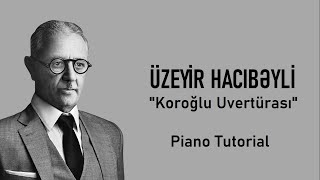 Piano Tutorial quotKoroğlu Uvertürasıquot by Uzeyir Hajibeyov [upl. by Kelson]