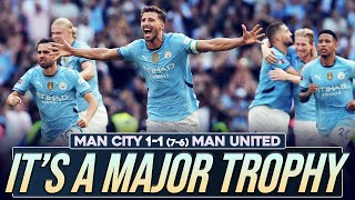 OFFICIALLY A MAJOR TROPHY  MAN CITY 11 76 MAN UNITED  MATCH REACTION [upl. by Aitel]