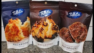 Tidbits Snacks To Go Coconut Drizzled amp Double Chocolate Sea Salt Macaroons [upl. by Manon]