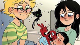 Adriens Glasses p2  Miraculous Ladybug Comic Dub [upl. by Garnet305]