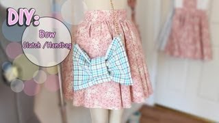 ✂How To Make Bow ClutchHandBag ♡BeginnerIntermediate [upl. by Ikceb]