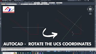 AutoCAD  Rotate the UCS coordinates [upl. by Zednanref]