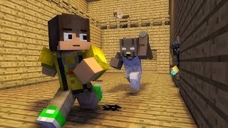 Granny Horror Game Full part amp Bonus Minecraft Animation [upl. by Bouchier646]