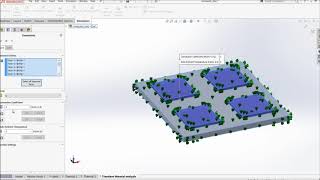 Electronic thermal analysis in SOLIDWORKS  Transient Anaysis [upl. by Atnek]