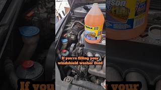 EASY way to fill windshield washer fluid automobile car carmaintenance shorts [upl. by Rramed]