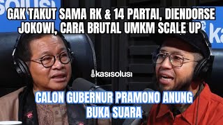 CAGUB PRAMONO ‼️ KLARIFIKASI DIENDORSE JOKOWI JAKARTA LEBIH BAIK DARI IKN UMKM MAU DIAPAIN [upl. by Ramsden]