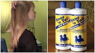 Mane n Tail Shampoo amp Conditioner Review  Before and After Growth Results [upl. by Tj]