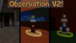 How to get Observation Haki V2 Very Simple Steps [upl. by Gothart]