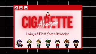 cigarette ahegao  haikyuu first years [upl. by Nonek883]