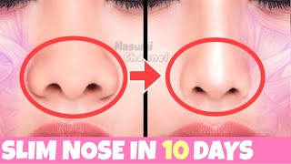 7mins Best Slim Nose Exercise for Beginners🔥Reshape and Sharpen Fat Nose Naturally At Home [upl. by Jonette]