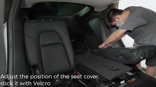 20202023 Tesla Model Y Seat Covers Installation Video [upl. by Huesman]