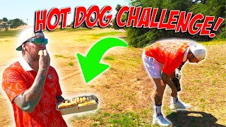 Can He Finish 18 Hot Dogs in 9 Holes [upl. by Agee]