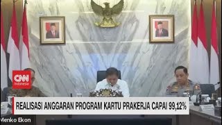 Realisasi Anggaran Program Kartu Prakerja Capai 9912 [upl. by Atikihc]