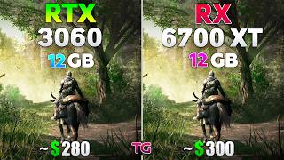 RTX 3060 vs RX 6700 XT  Test in 2024 l Ray Tracing [upl. by Alleber]