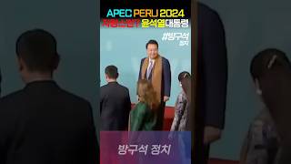 윤석열 APEC PERU 모습 한번 보시죠 [upl. by Cheadle]