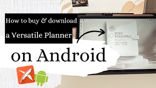 Versatile Planner on Android  How to purchase download amp import  Tutorial  Touchnotes App [upl. by Nnylyrehc731]