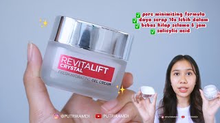 TERBARU  LOREAL PARIS REVITALIFT CRYSTAL GEL CREAM  Beneran Bisa Mengecilkan Pori2 [upl. by Ayenat]