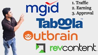 Taboola  MGID  OutBrain  RevContent  Traffic  Earning  Approval  Content Marketing  AskRohit [upl. by Nazario543]