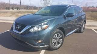 2015 Nissan Murano SL FWD Review  Stylish 5Passenger Cruiser [upl. by Joselyn]