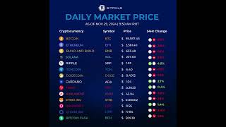 Crypto Price Nov 29 2024 [upl. by Humfried848]