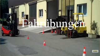 Ausbildung für Gabelstaplerfahrer  Fahrübungen [upl. by Akcirahs13]