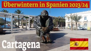 Überwintern in Spanien 202324 😍Cartagena 😊Stellplatz Area Autocaravanas Cartagena [upl. by Teleya]