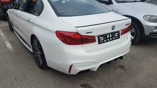 BMW M550i G30 2017 462 HP Stock exhaust [upl. by Britte552]