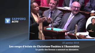 Taubira  ses coups déclat à lAssemblée [upl. by Groveman874]