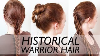 Real Ancient Warrior Hairstyles for Men  Vikings Suebian Knot Scythians [upl. by Kcirret19]