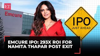 Namita Thaparbacked Emcure Pharma IPO to fetch her 127 Cr on exit [upl. by Enylorac]