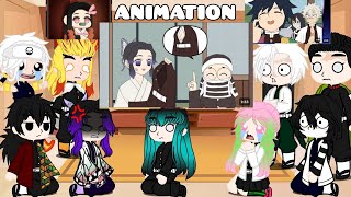 Hashiras react DEMON SLAYER ANIMATION 😂❤️ HASHIRAS REACT TO FUNNY ANIMATION [upl. by Drofyar544]