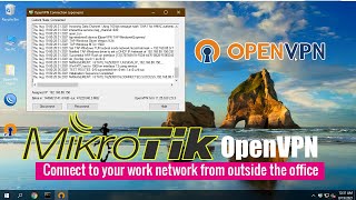 How to create VPN server on Mikrotik with OpenVPN  Client to Site [upl. by Thomas]